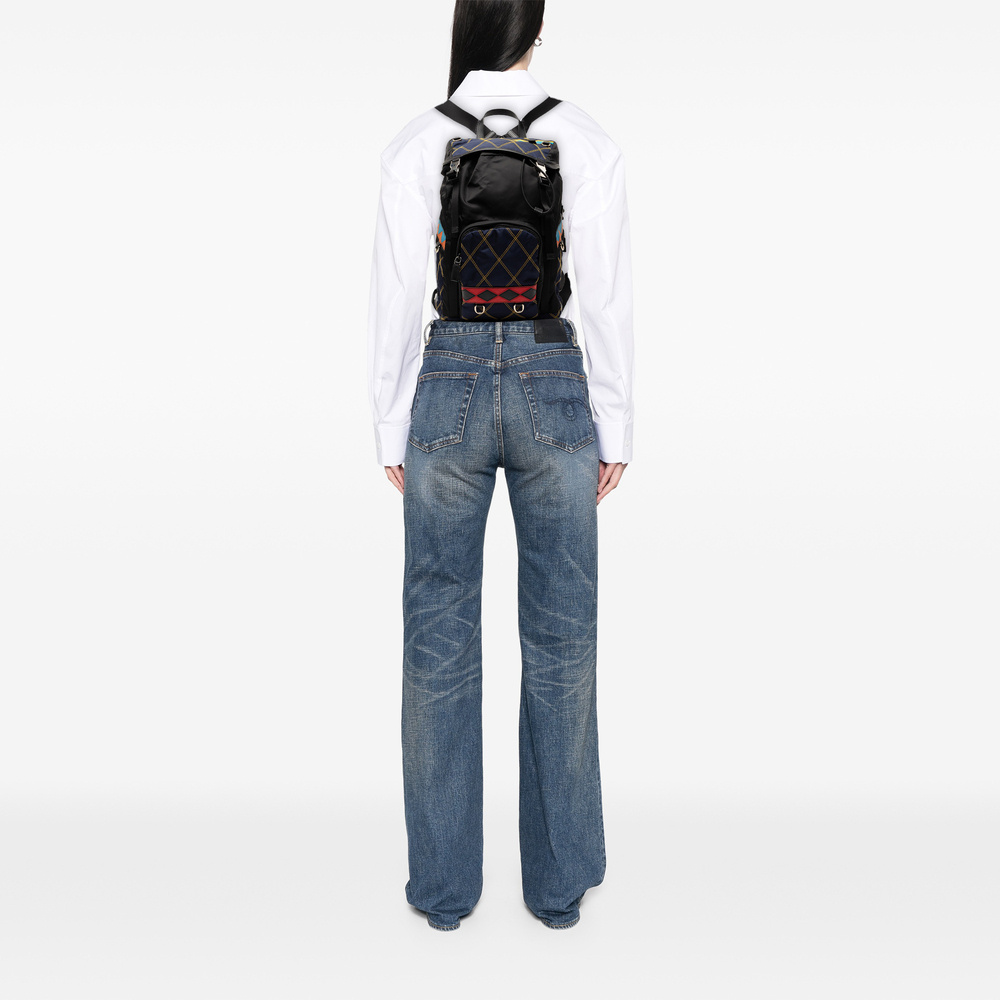 Pre-Loved Prada Tessuto Impunturato Double Buckle Backpack - Picture 6 of 7